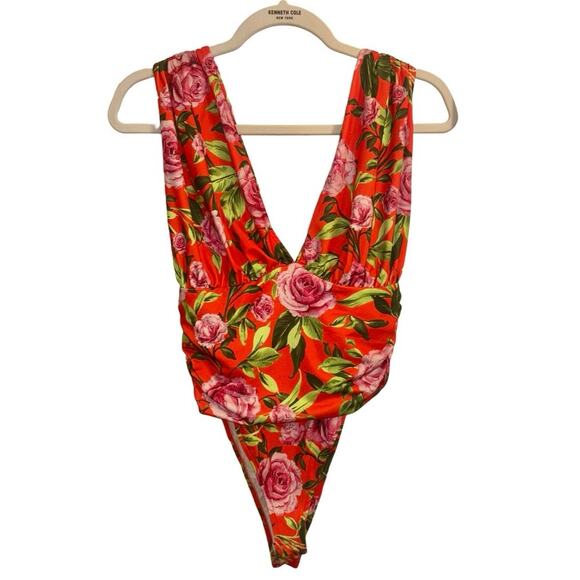 NWT Zara floral bloused bodysuit - Picture 1 of 4